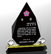 블랙 크리스탈 상패  [JW085-04]