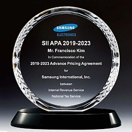 WHITE 크리스탈 상패  [JW139-07]