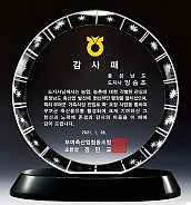 WHITE 크리스탈 상패  [JW139-09]
