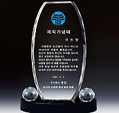 WHITE 크리스탈 상패  [JW140-04]