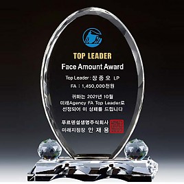 WHITE 크리스탈 상패  [JW141-05]