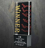 알루미늄 & 크리스탈 상패  [JW014-02]