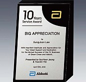 알로이 BLACK 크리스탈 상패  [JW144-07]