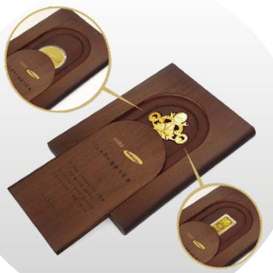 고급 금 상패  [JW201-01]