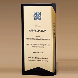 BLACK 크리스탈 상패  [JW276-09]