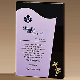 BLACK 크리스탈 상패  [JW278-02]