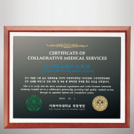 흑경 상패 (특허등록, 실용신안)  [JW215-02]