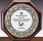 주석 도금 투톤 우드 상패  [JW233-02]