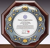 주석 도금 투톤 우드 상패  [JW233-05]