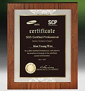 메탈포토·레이저 & CNC조각 상패  [JW258-01]