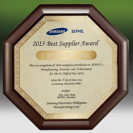 메탈포토·레이저 & CNC조각 상패  [JW265-06]