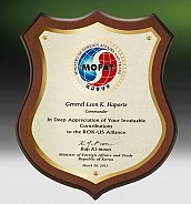 메탈포토·레이저 & CNC조각 상패  [JW267-01]