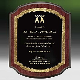 메탈포토·레이저 & CNC조각 상패  [JW269-06]