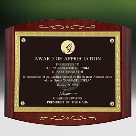 메탈포토·레이저 & CNC조각 상패  [JW270-07]