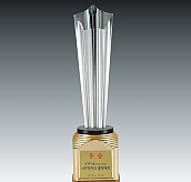 크리스탈 금속 트로피  [JW366-03]
