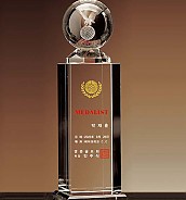 크리스탈 금속 트로피  [JW352-17]