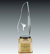 크리스탈 금속 트로피  [JW366-07]