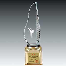 크리스탈 금속 트로피  [JW366-07]