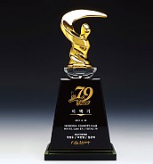 크리스탈 금속 트로피  [JW345-02]