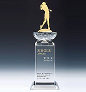 크리스탈 금속 트로피  [JW344-03]