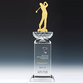크리스탈 금속 트로피  [JW344-05]