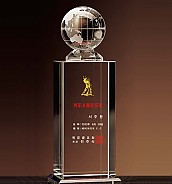 크리스탈 금속 트로피  [JW352-16]