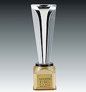 크리스탈 금속 트로피  [JW366-01]