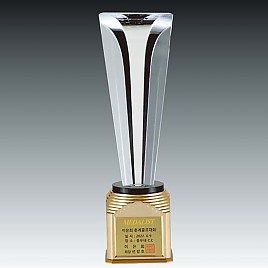 크리스탈 금속 트로피  [JW366-01]