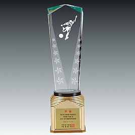 크리스탈 금속 트로피  [JW366-09]