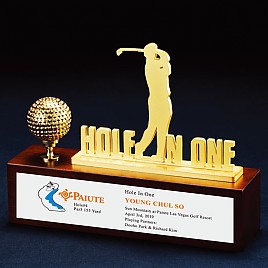 원목 금속 수공예 트로피  [JW428-01]