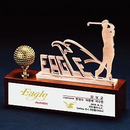 원목 금속 수공예 트로피  [JW428-02]
