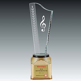 크리스탈 금속 트로피  [JW366-06]