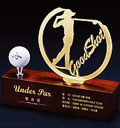 원목 금속 수공예 트로피  [JW429-06]