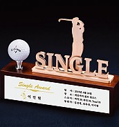 원목 금속 수공예 트로피  [JW429-08]