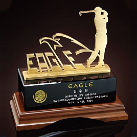 원목 금속 수공예 트로피  [JW429-09]