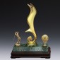 금속 골드 천연옥 트로피  [JW396-01]