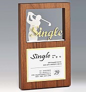 크리스탈 & 금속CNC조각 트로피  [JW423-01]