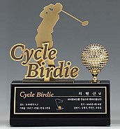 크리스탈 & 금속CNC조각 트로피  [JW426-04]