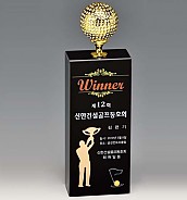 크리스탈 & 금속CNC조각 트로피  [JW422-05]