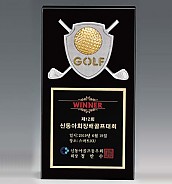 크리스탈 & 금속CNC조각 트로피  [JW424-02]