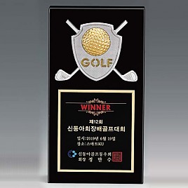 크리스탈 & 금속CNC조각 트로피  [JW424-02]