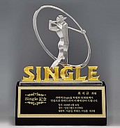 크리스탈 & 금속CNC조각 트로피  [JW425-02]