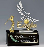 크리스탈 & 금속CNC조각 트로피  [JW425-05]