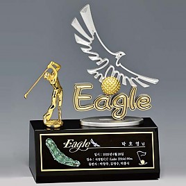 크리스탈 & 금속CNC조각 트로피  [JW425-05]