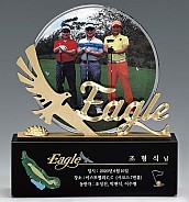 크리스탈 & 금속CNC조각 트로피  [JW426-01]