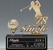 크리스탈 & 금속CNC조각 트로피  [JW426-03]