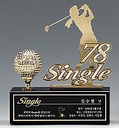 크리스탈 & 금속CNC조각 트로피  [JW426-03]