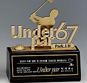 크리스탈 & 금속CNC조각 트로피  [JW427-01]