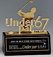 크리스탈 & 금속CNC조각 트로피  [JW427-01]