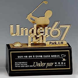 크리스탈 & 금속CNC조각 트로피  [JW427-01]